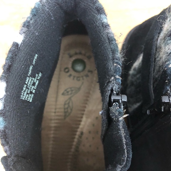 Earth Origins Black Suede Leather Ankle Boot Size 10 - Picture 16 of 16